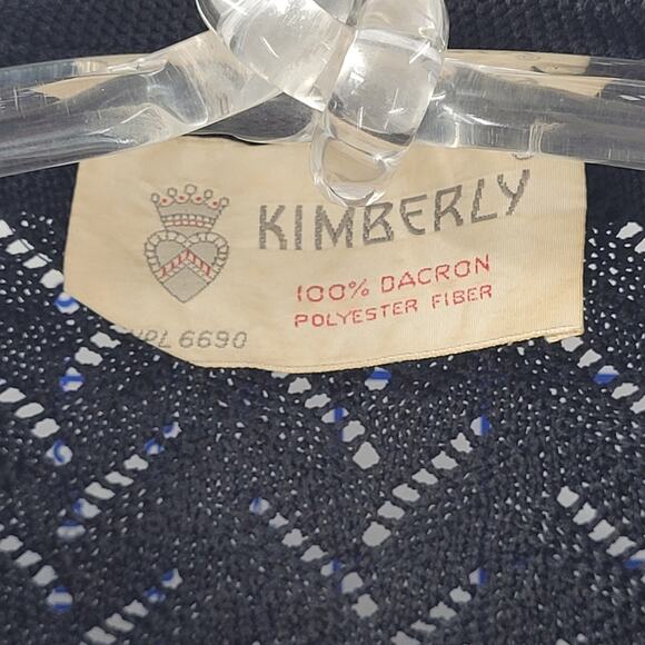 Kimberly Black Open-Knit Brass Button Long Sleeve Cardigan – Chic Vintage Layer - Picture 4 of 12